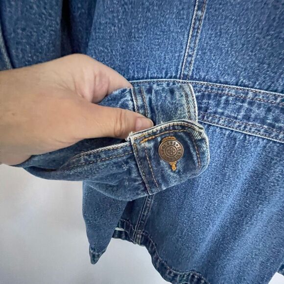 Bill Blass vintage size Medium 100% cotton denim jacket - Picture 4 of 7